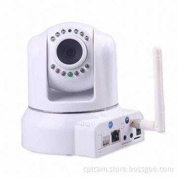 Baby Monitor with New P2P Pan/Tilt, Night Vision IR-cut, Two-way Audio, Supports Smartphone/TF Card